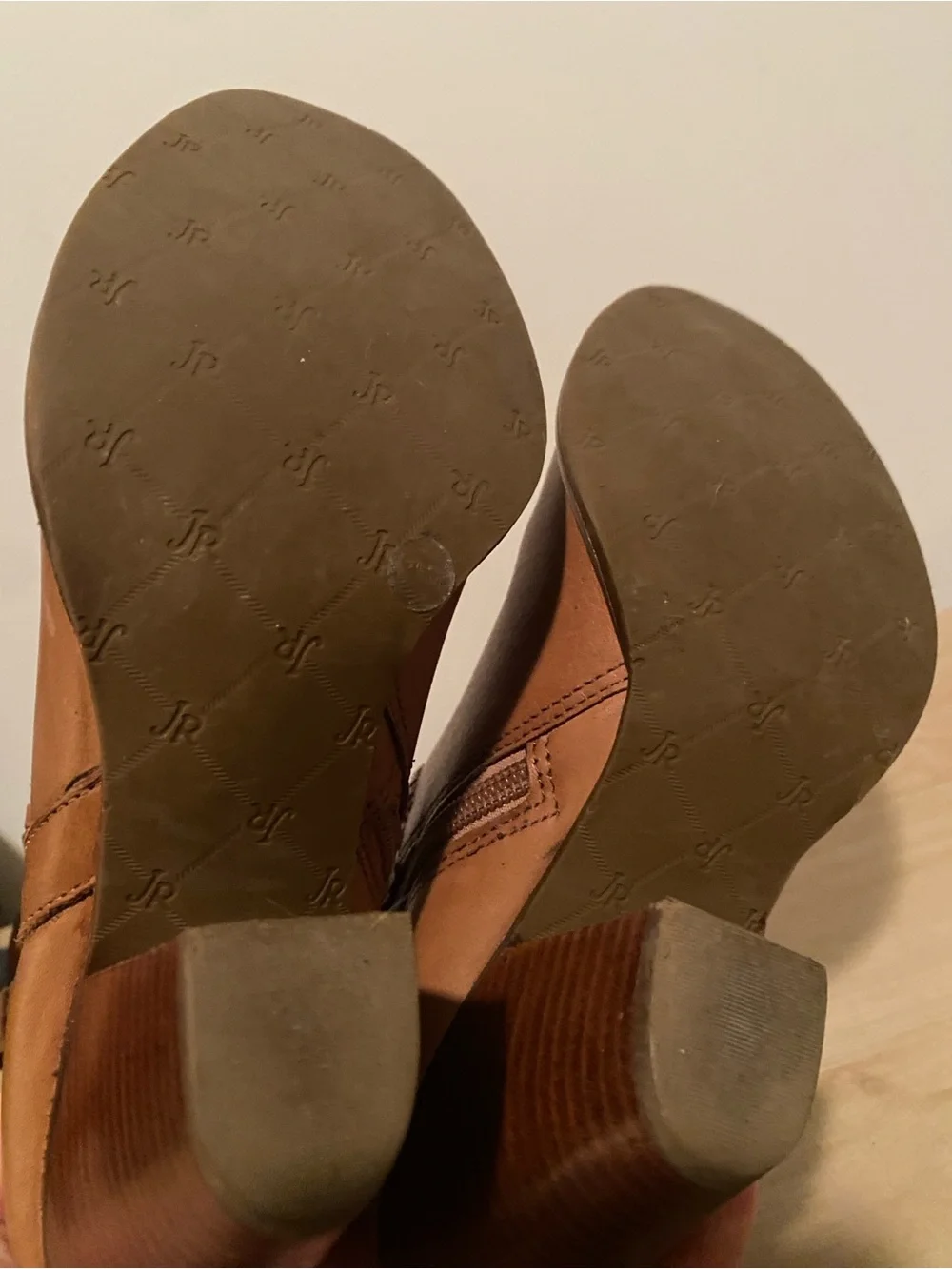 Jack Rogers Two Tone Leather Western Cowboy Boots Brown Tan Women’s 7.5
